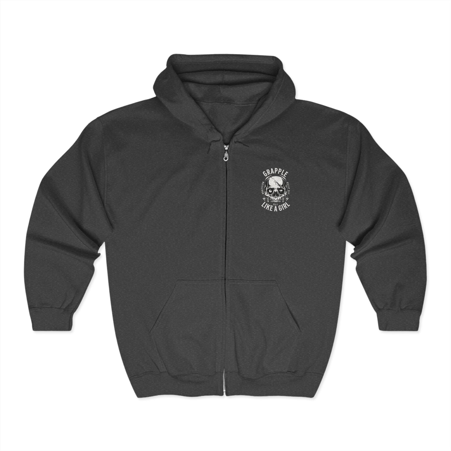 Grapple Like a Girl Zip-Up Hoodie