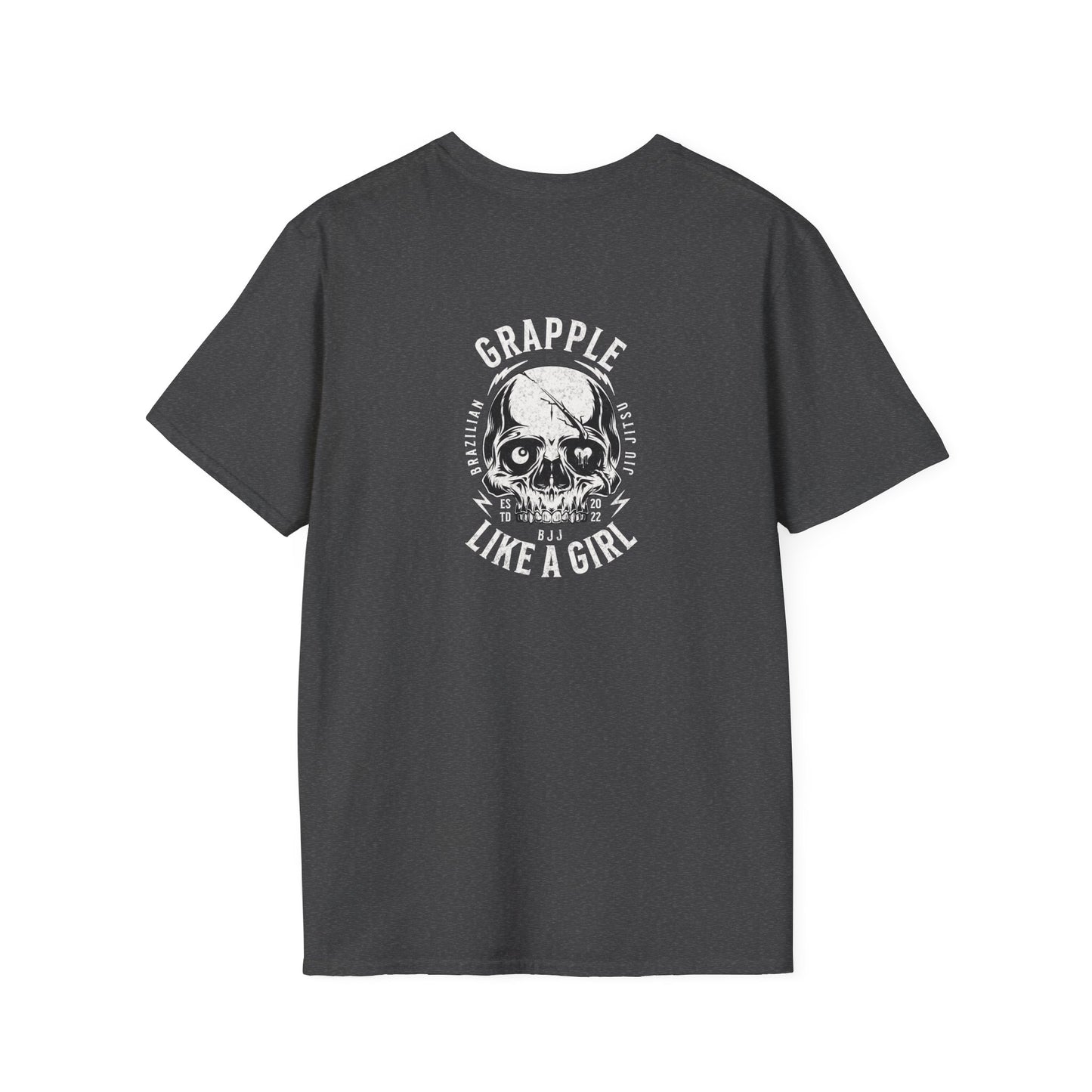 Grapple like a Girl T-Shirt - Violent Little Thing/Skull Logo
