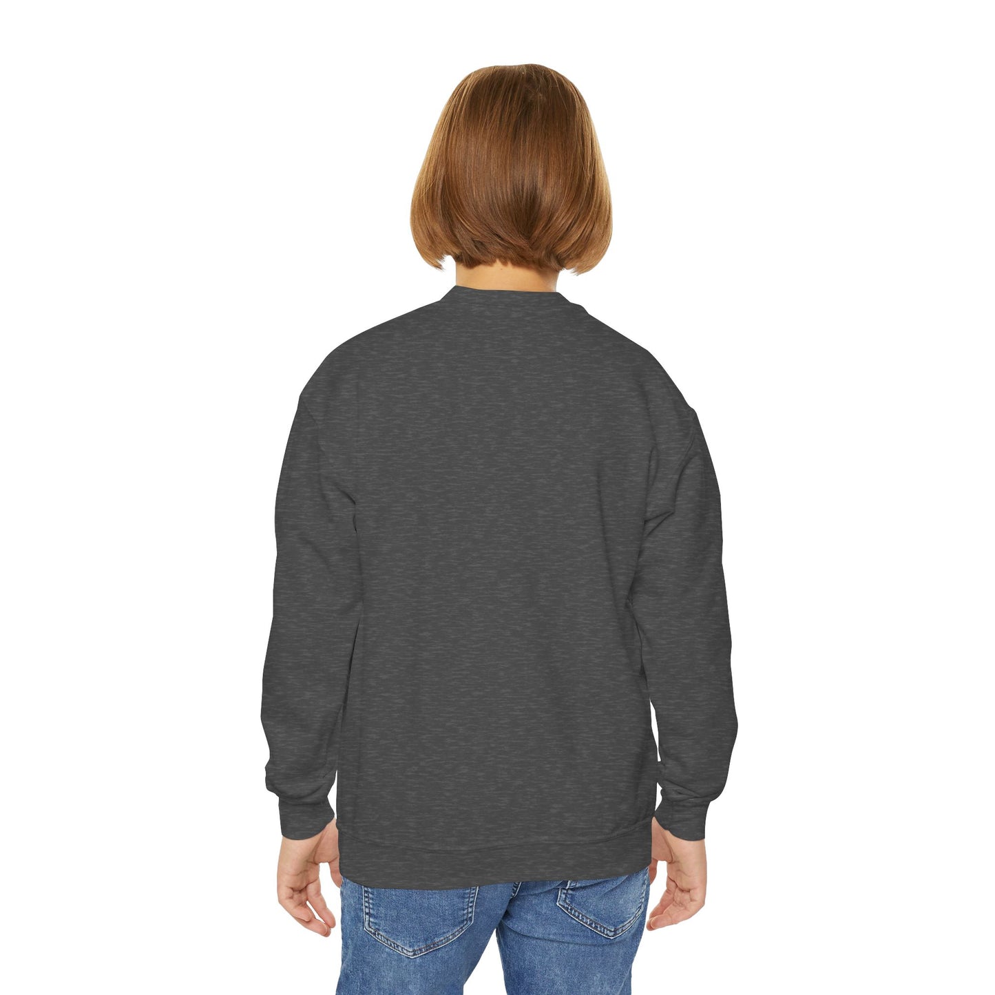 Grapple Like A Girl Youth Crewneck Sweatshirt - Neon Skulls