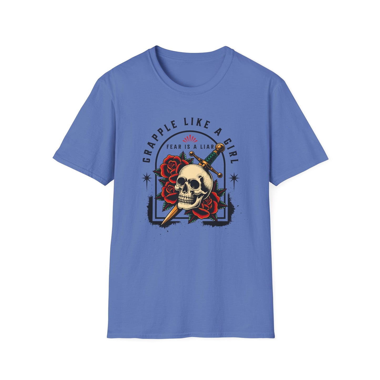Grapple like a Girl Jiu Jitsu Women's T-Shirt - Fear is a Liar