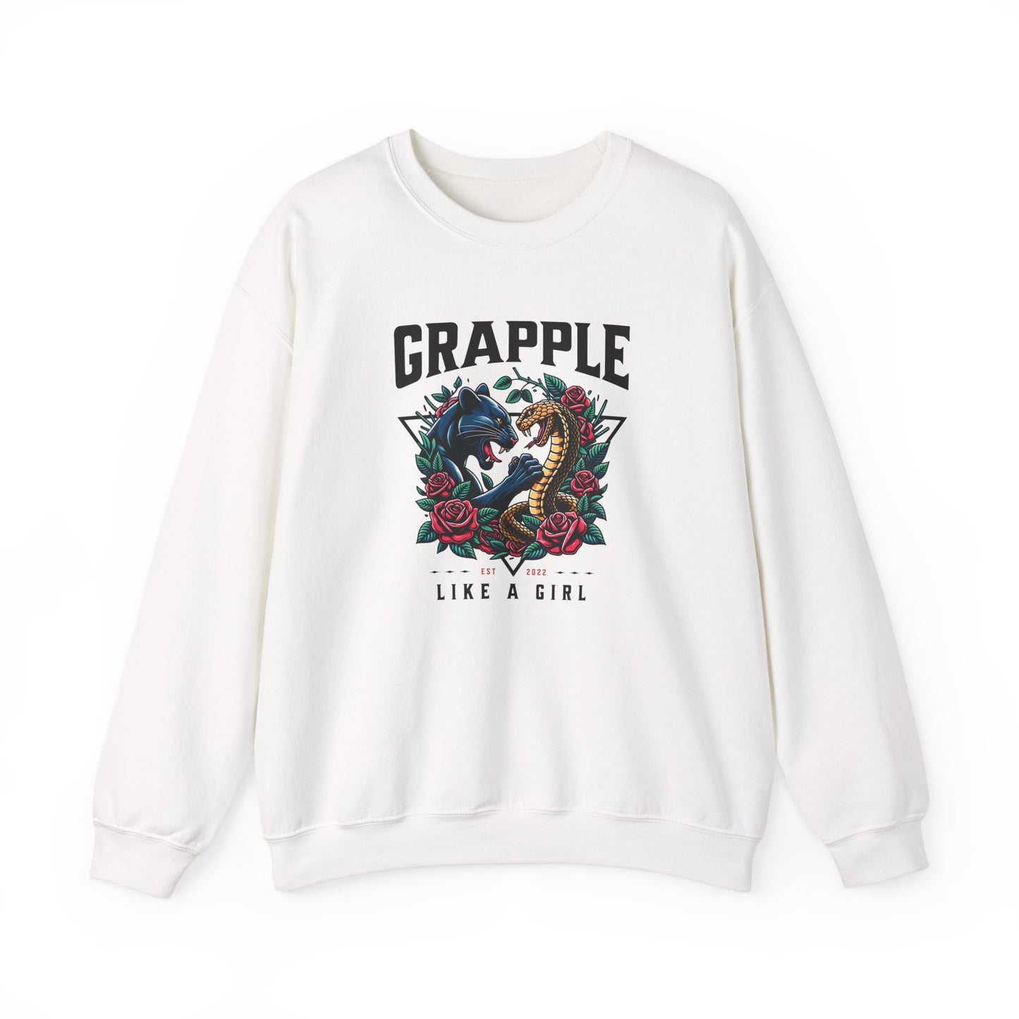 Women's Jiu Jitsu Sweater Crewneck Sweater - Panther & Snake