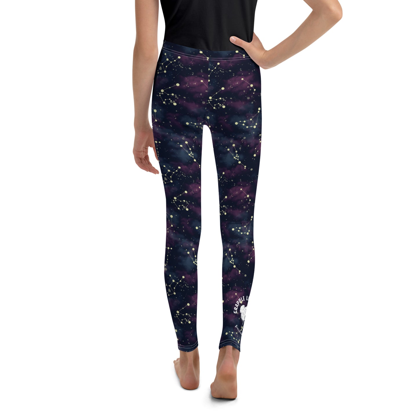Grapple like a Girl Galaxy Printed Jiu JItsu Spats, BJJ leggings