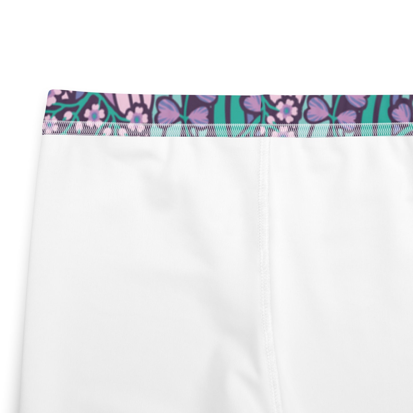 Grapple like a Girl Blue Floral Jiu Jitsu Spats, BJJ leggings
