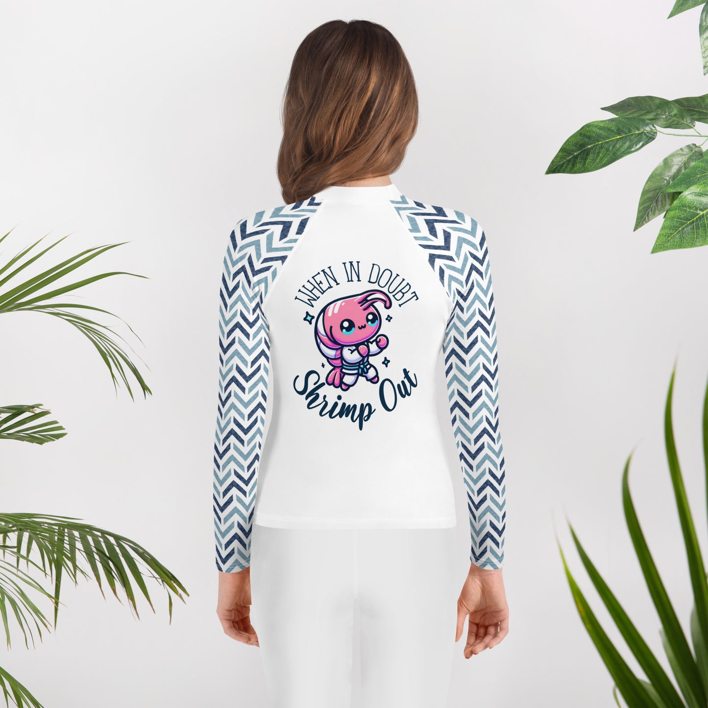 When in doubt, Shrimp Out Youth Grapple like a Girl Rashguard
