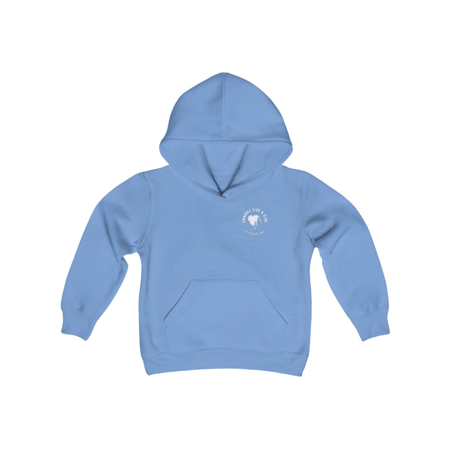 Youth Roll like a Girl BJJ Slap Bump Roll Jiu Jitsu Hoodie