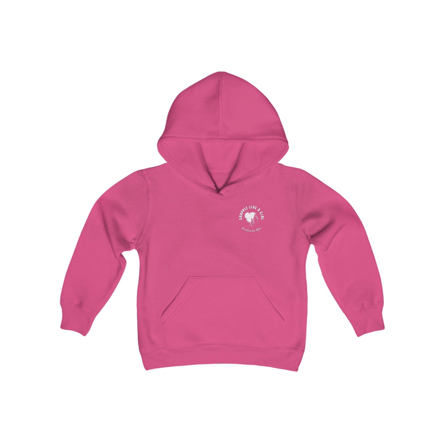 Youth Roll like a Girl BJJ Slap Bump Roll Jiu Jitsu Hoodie