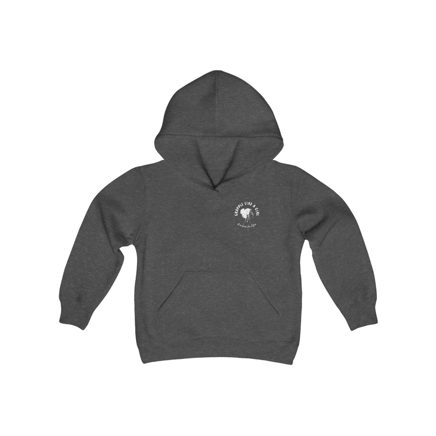Youth Roll like a Girl BJJ Slap Bump Roll Jiu Jitsu Hoodie