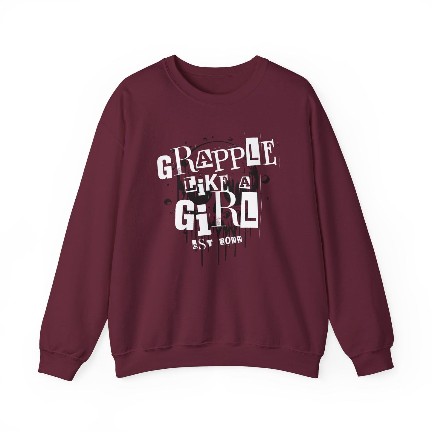 Women's BJJ Grapple Like a Girl Crewneck Sweater