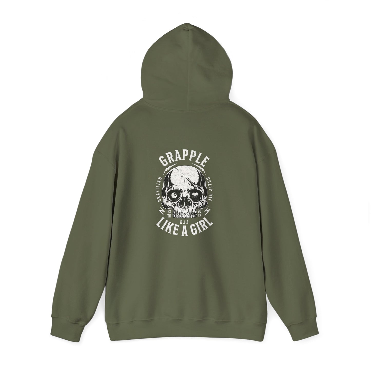 Grapple like a Girl BJJ Hoodie - Violent Little Thing/Skull Logo