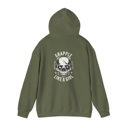 Grapple like a Girl BJJ Hoodie - Violent Little Thing/Skull Logo