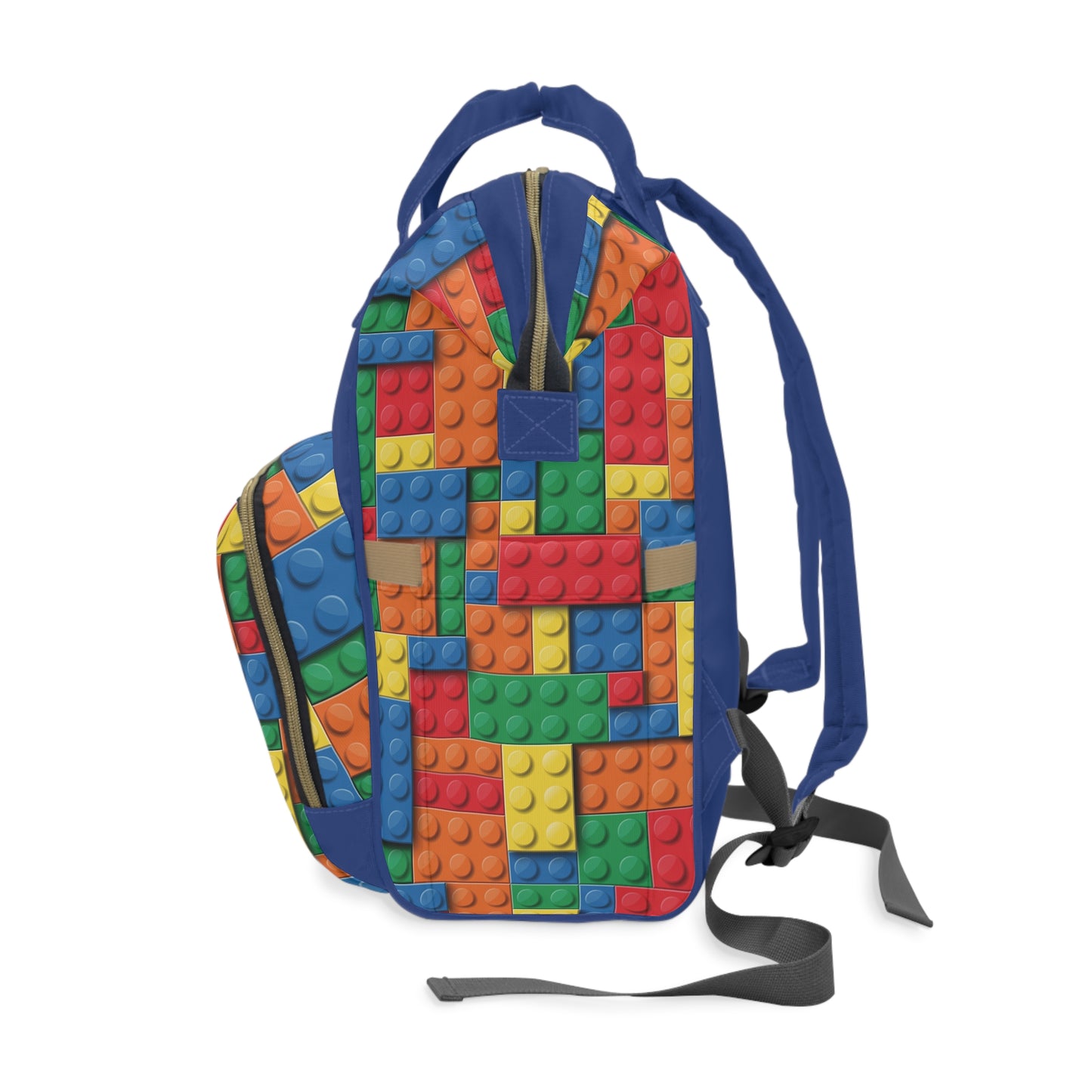 Grapple like a Girl Custom Backpack - Lego Print