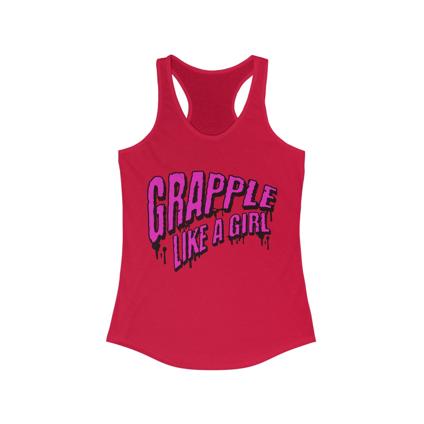 Women's Grapple like a Girl Slime Racerback Tank