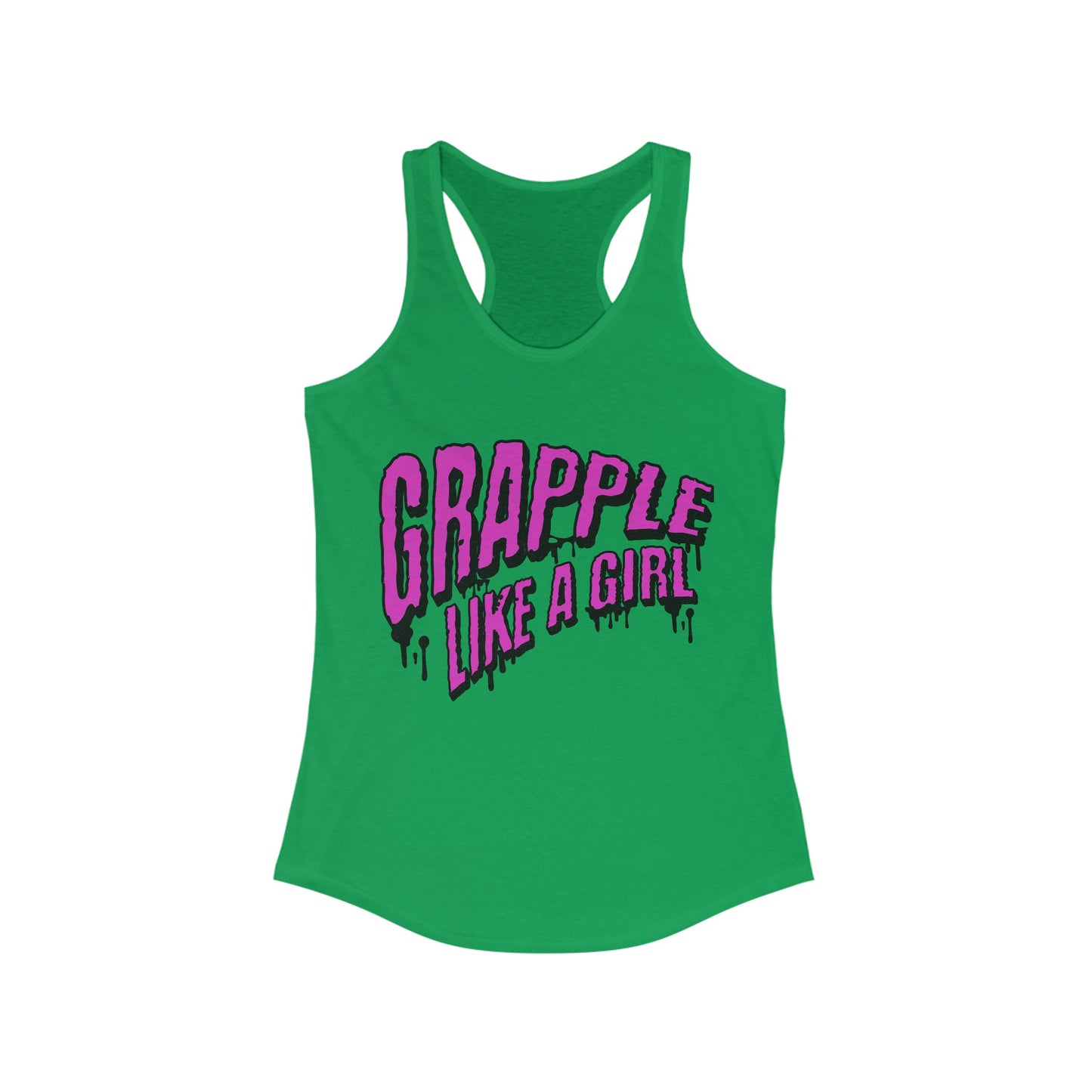 Women's Grapple like a Girl Slime Racerback Tank