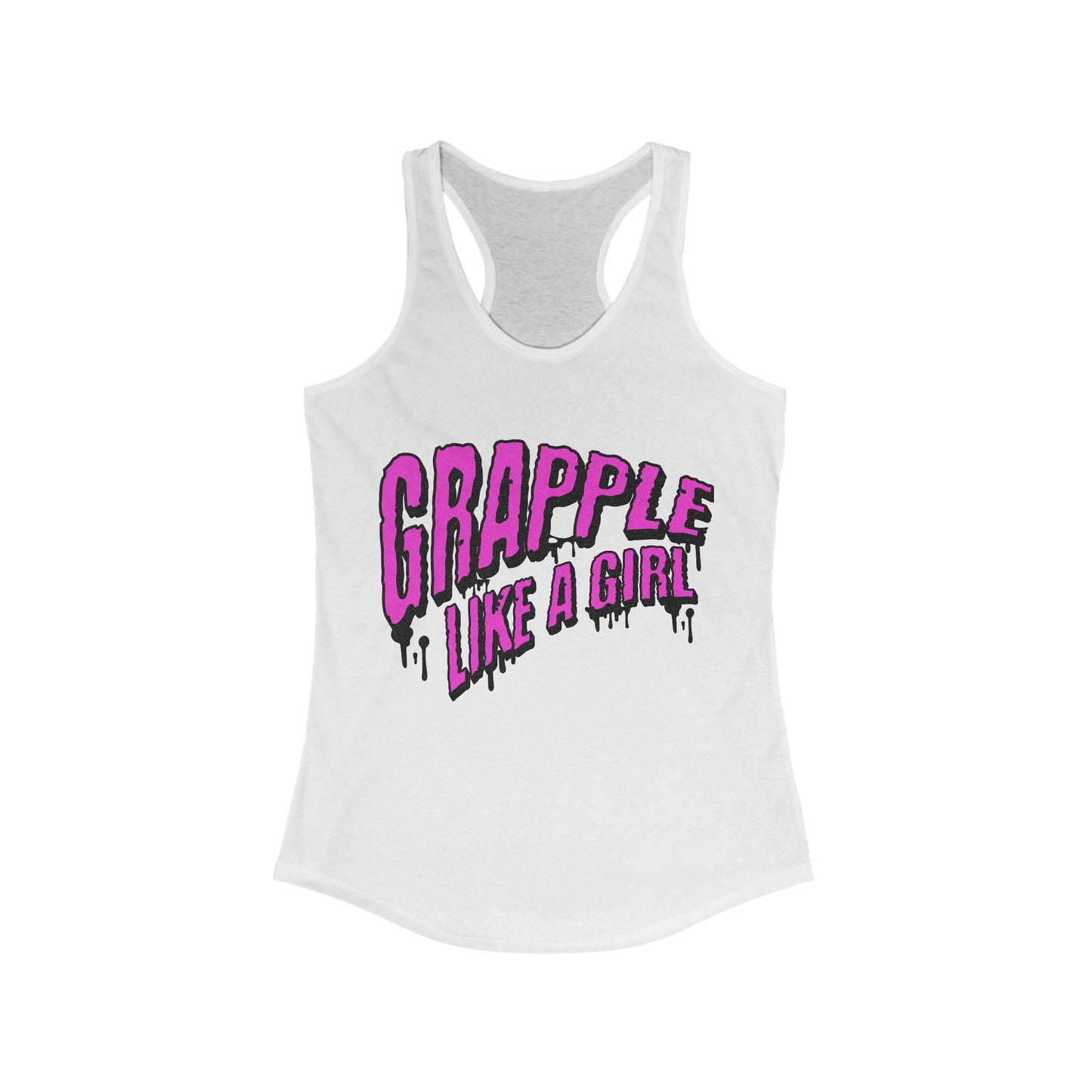 Women's Grapple like a Girl Slime Racerback Tank