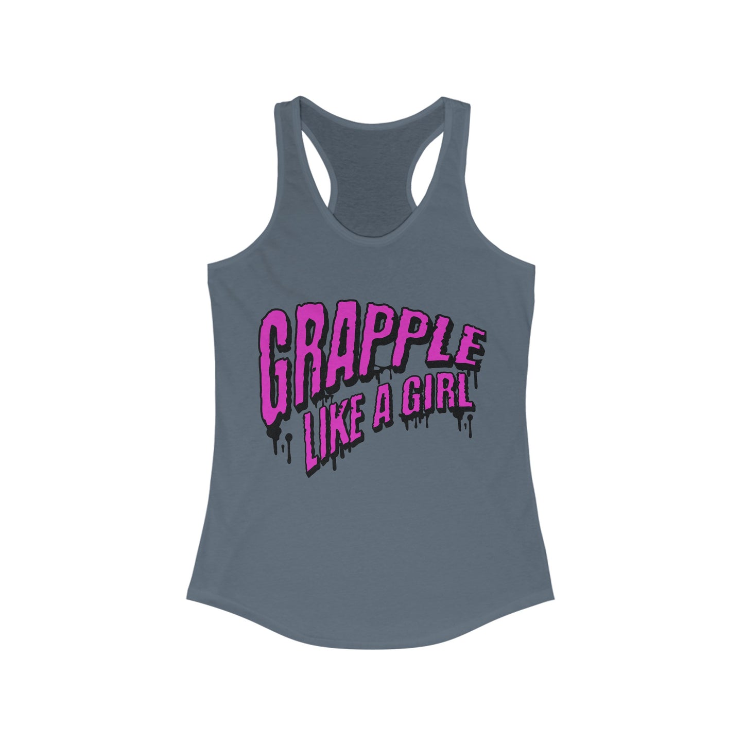 Women's Grapple like a Girl Slime Racerback Tank