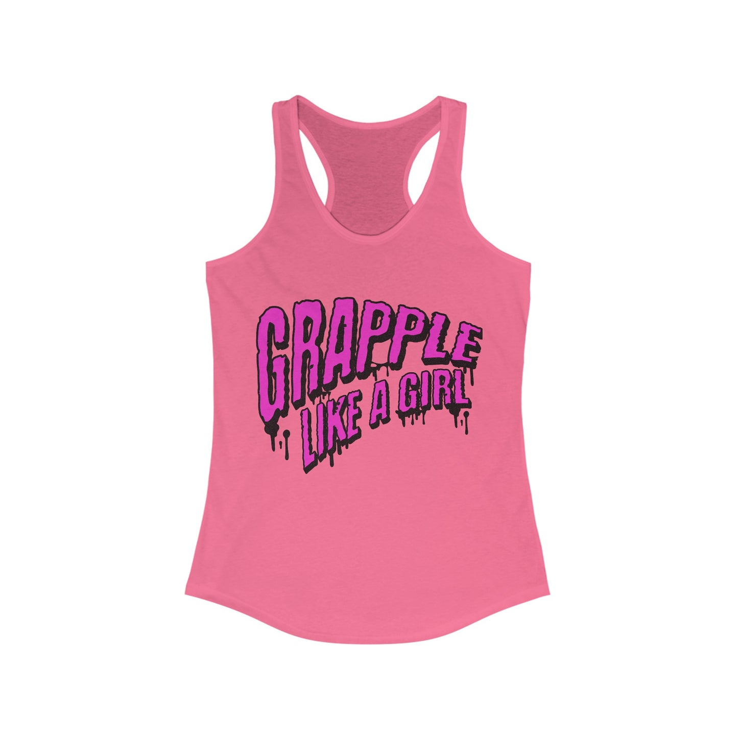 Women's Grapple like a Girl Slime Racerback Tank