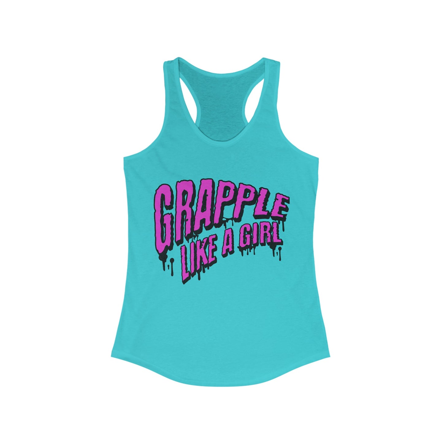 Women's Grapple like a Girl Slime Racerback Tank