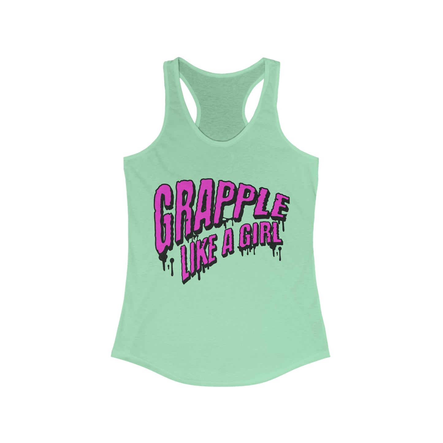 Women's Grapple like a Girl Slime Racerback Tank