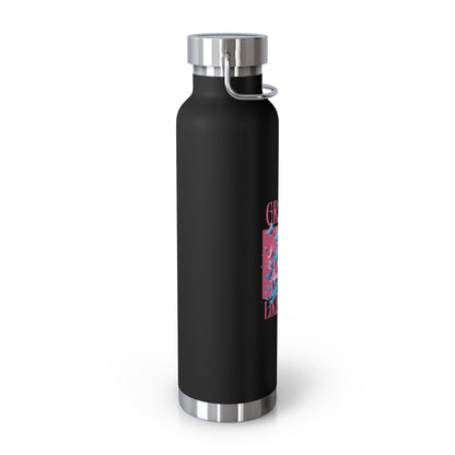 Grapple like a Girl Water Bottle 22oz - Cherry Blossoms
