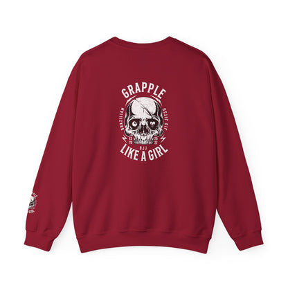 BJJ Women's Crewneck Sweater - I closed my book to be here.
