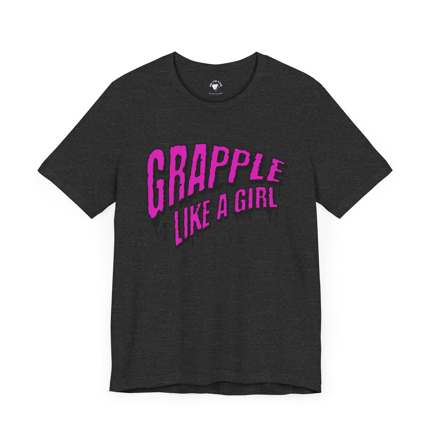 Women's Grapple like a Girl Slime Jiu Jitsu T-shirt