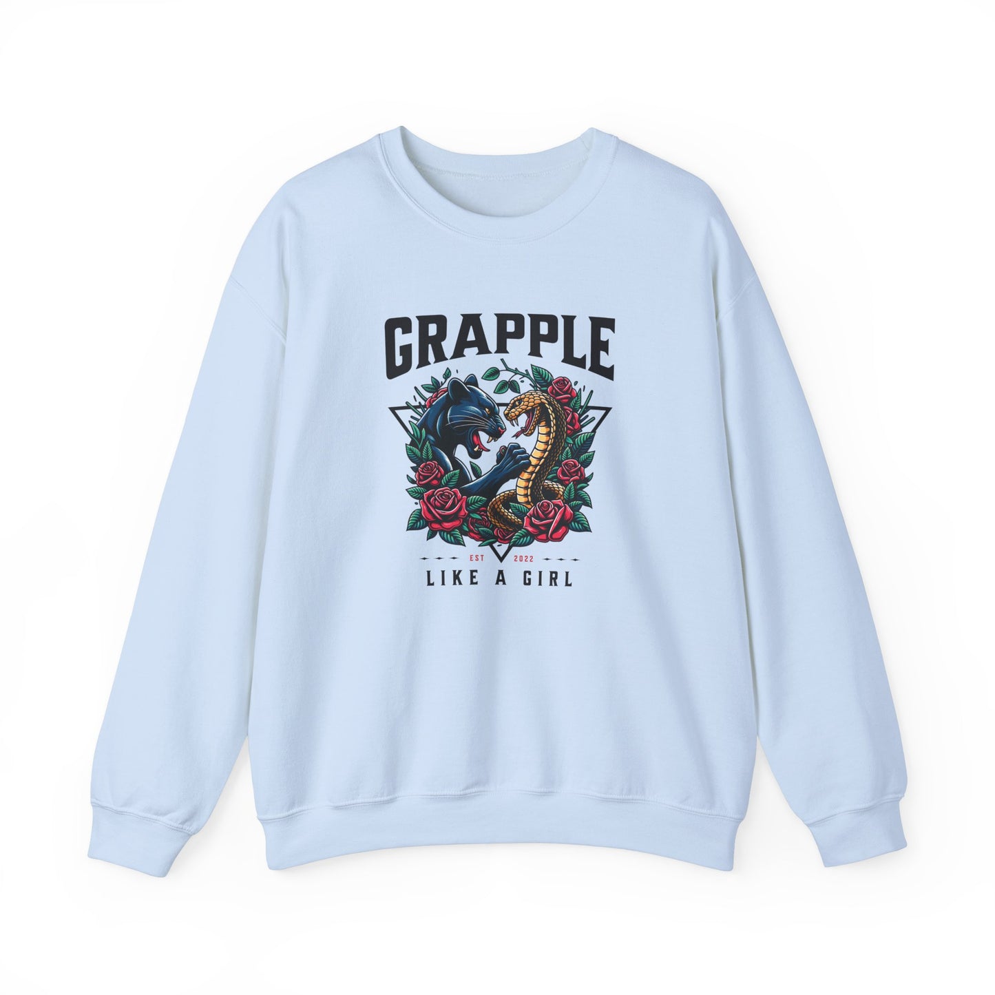 Women's Jiu Jitsu Sweater Crewneck Sweater - Panther & Snake