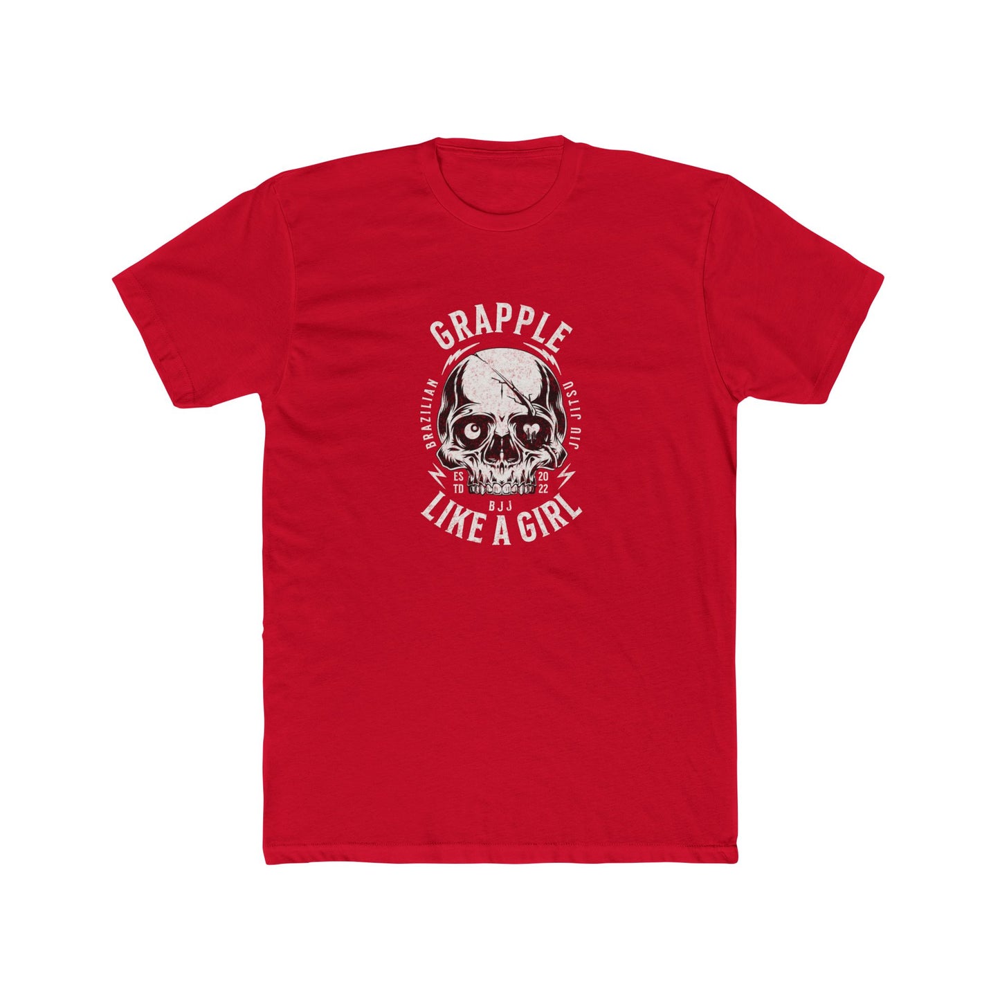 Grapple like a Girl BJJ T-Shirt - Skull Logo