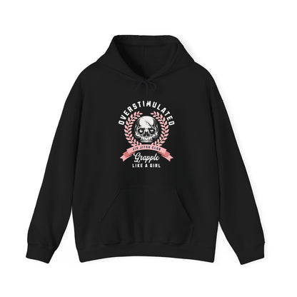 Grapple like a Girl BJJ Hoodie - Overstimulated Jiu Jitsu Club