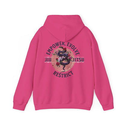 Women's Jiu Jitsu Hoodie - Empower, Evolve, Restrict Snake Design BJJ Apparel