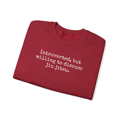Grapple like a Girl BJJ Women's Crewneck Sweater - Introverted