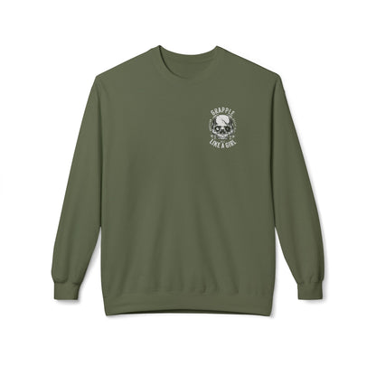 Grapple like a Girl Crewneck Sweatshirt - Heavy AF