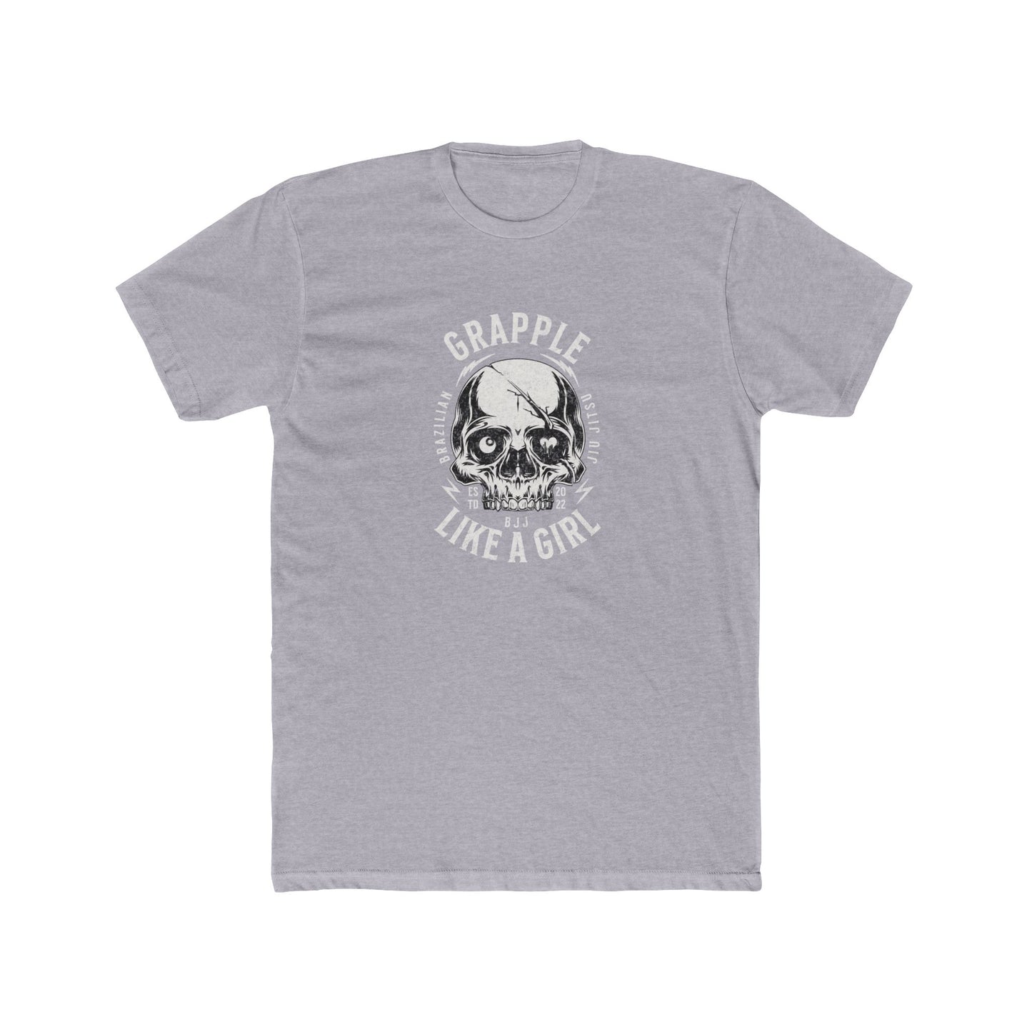 Grapple like a Girl BJJ T-Shirt - Skull Logo