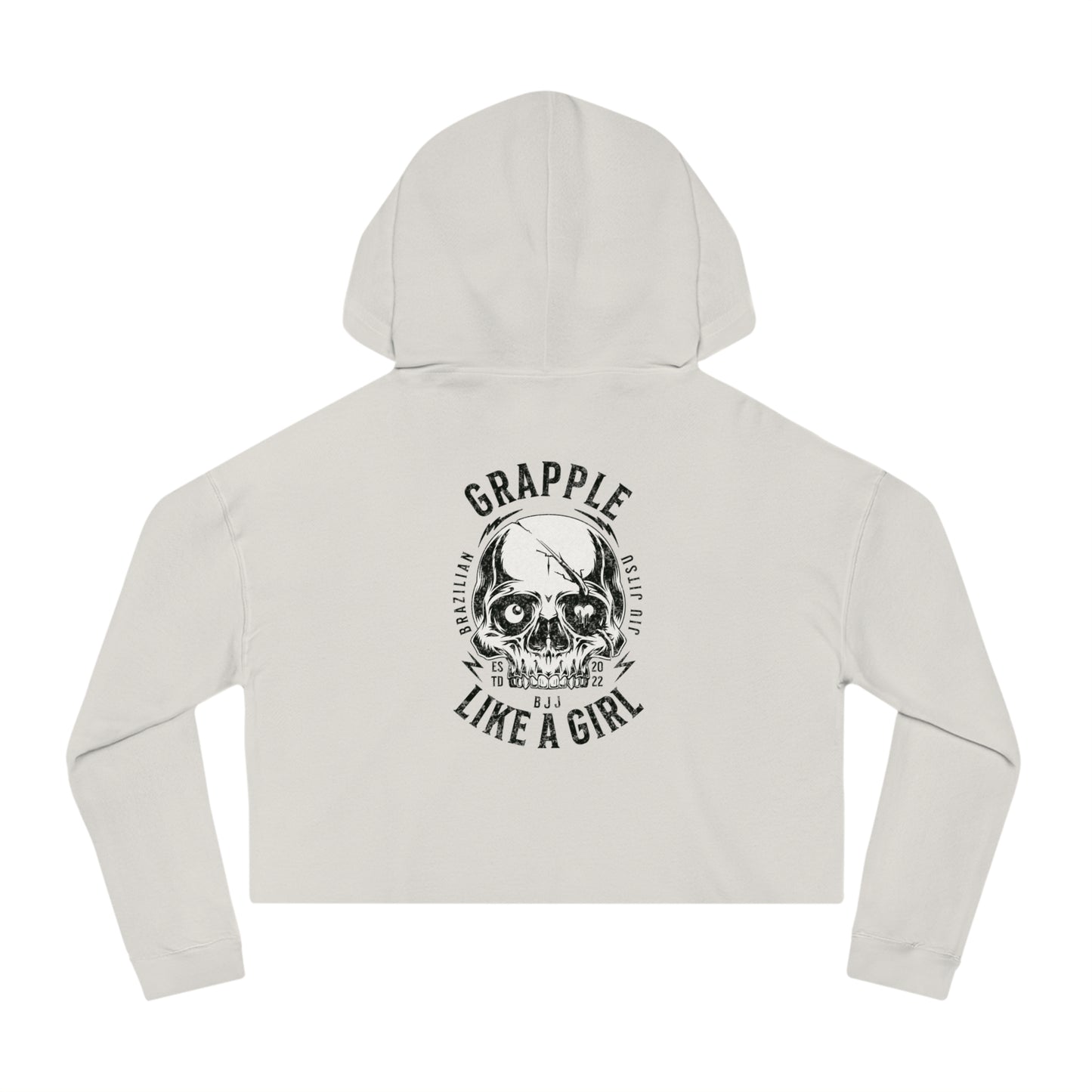 Grapple like a Girl Cropped Hoodie - Violent little thing