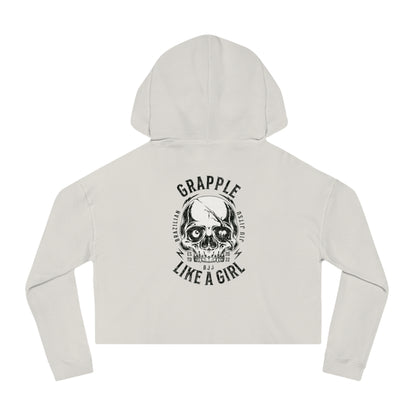 Grapple like a Girl Cropped Hoodie - Violent little thing