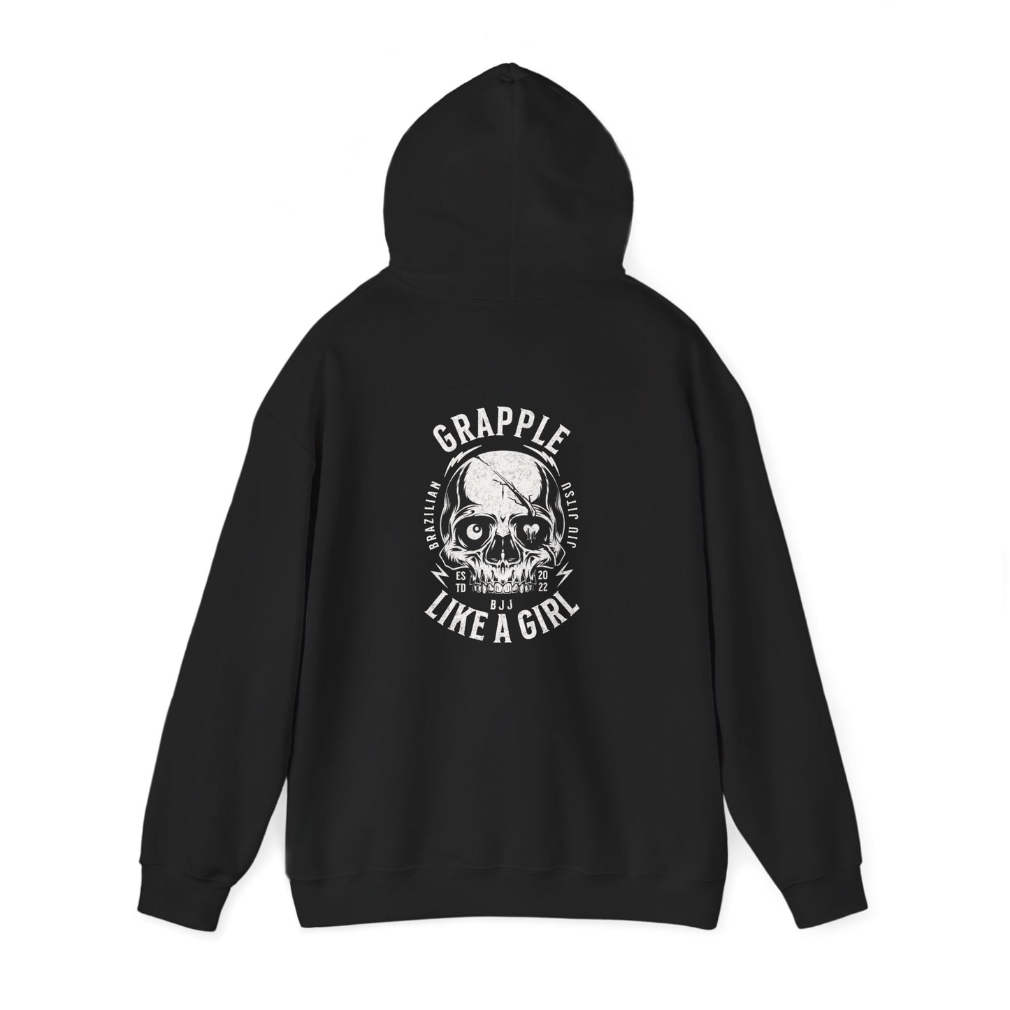 Grapple like a Girl BJJ Hoodie - Violent Little Thing/Skull Logo
