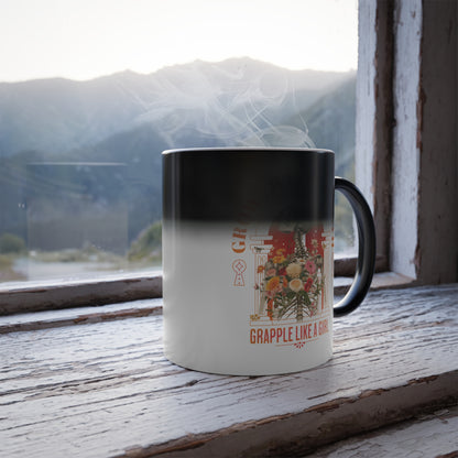Grapple like a Girl Color Morphing Mug, 11oz - Growth is Strength