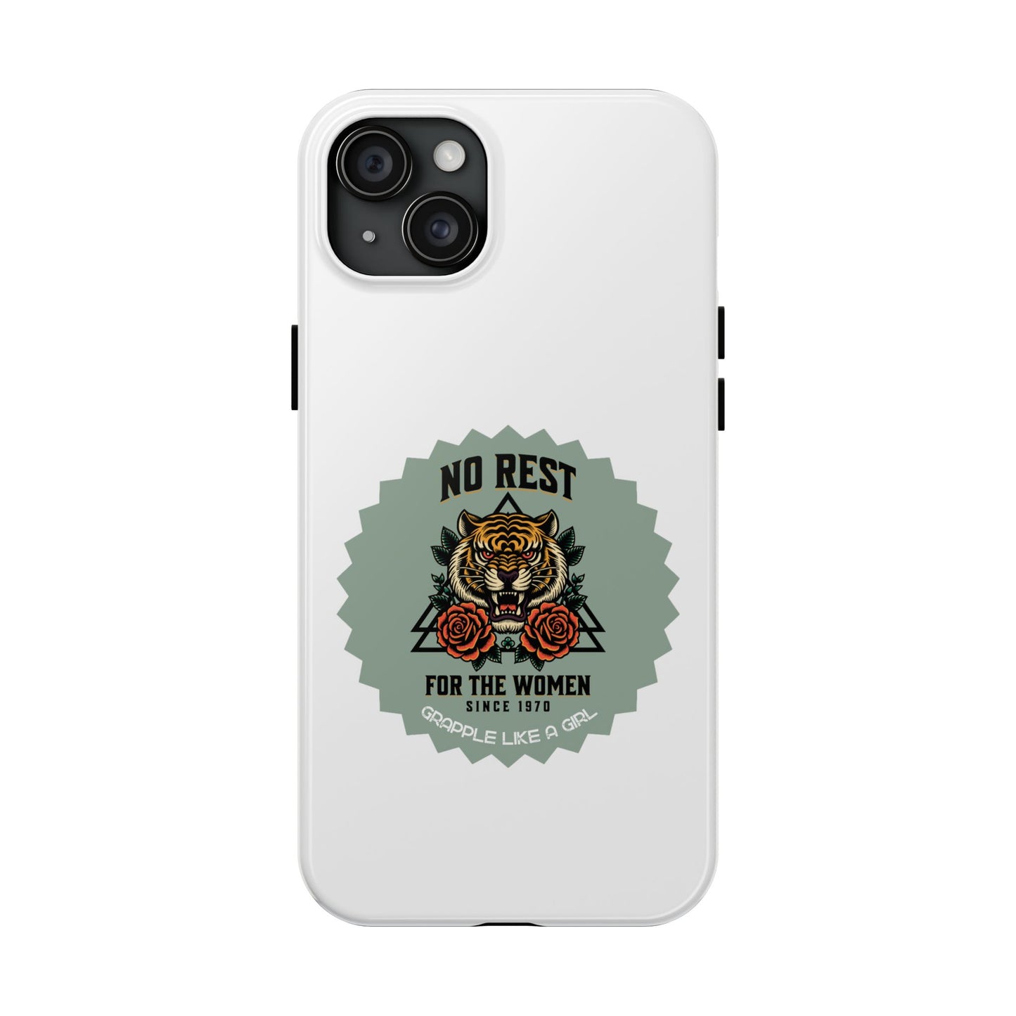 Women's BJJ No Rest for the Women Tough iPhone Cases