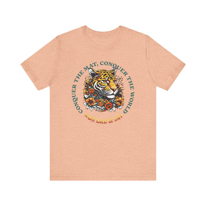 Womens BJJ Conquer to Mats Jiu Jitsu T-shirt