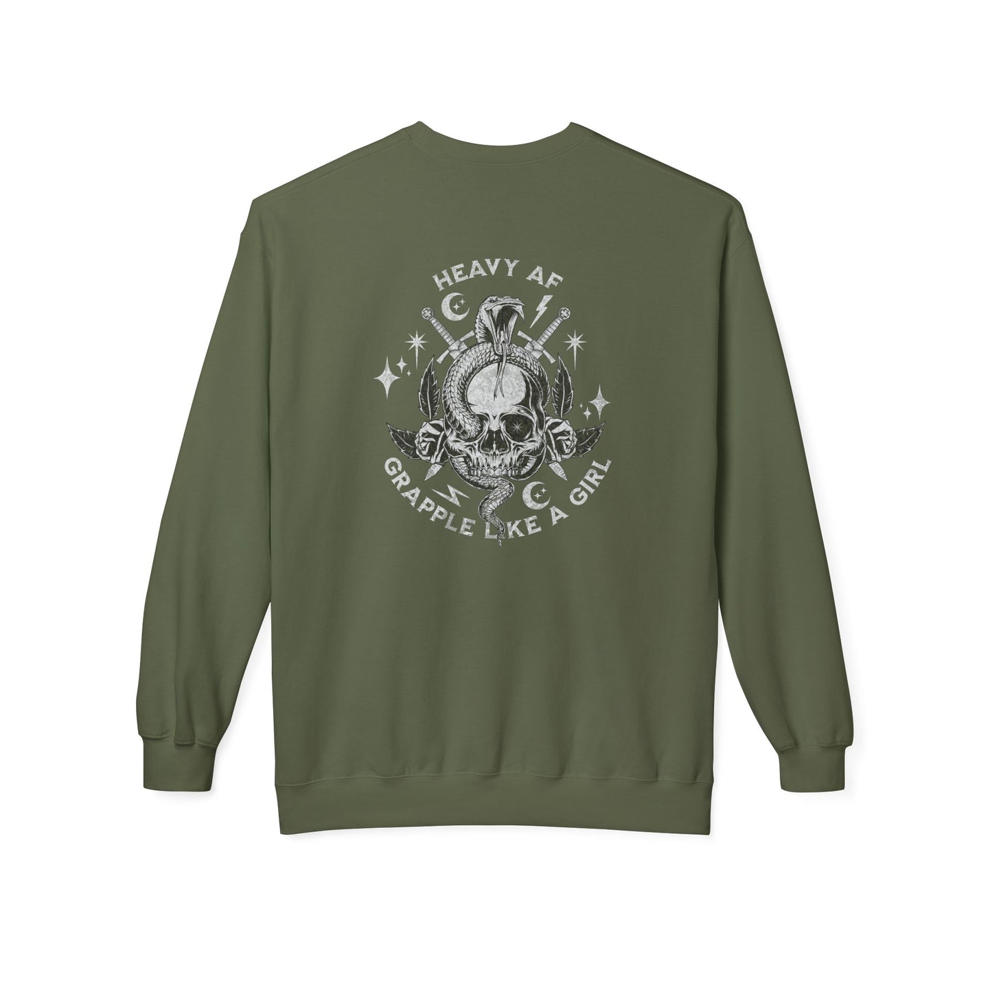 Grapple like a Girl Crewneck Sweatshirt - Heavy AF