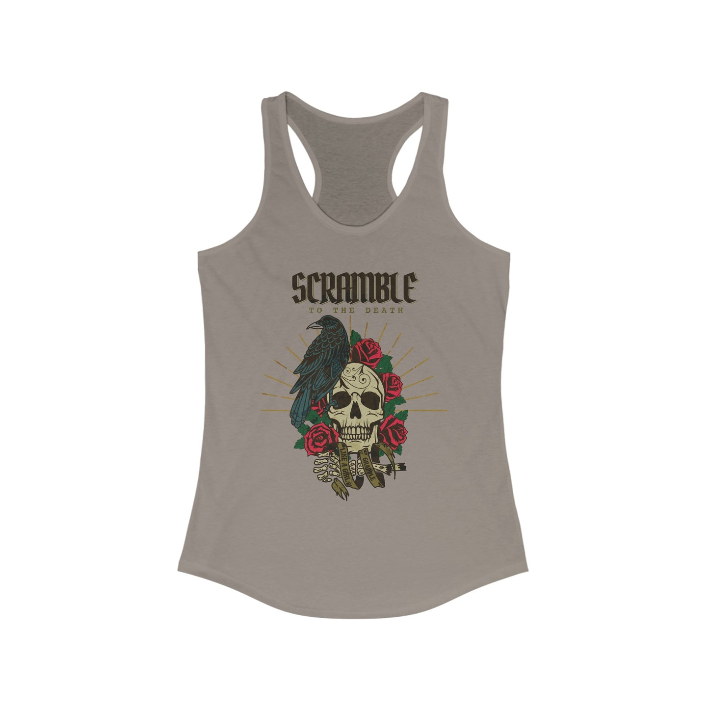 Women's Grapple like a Girl Scramble to the Death Racerback Tank