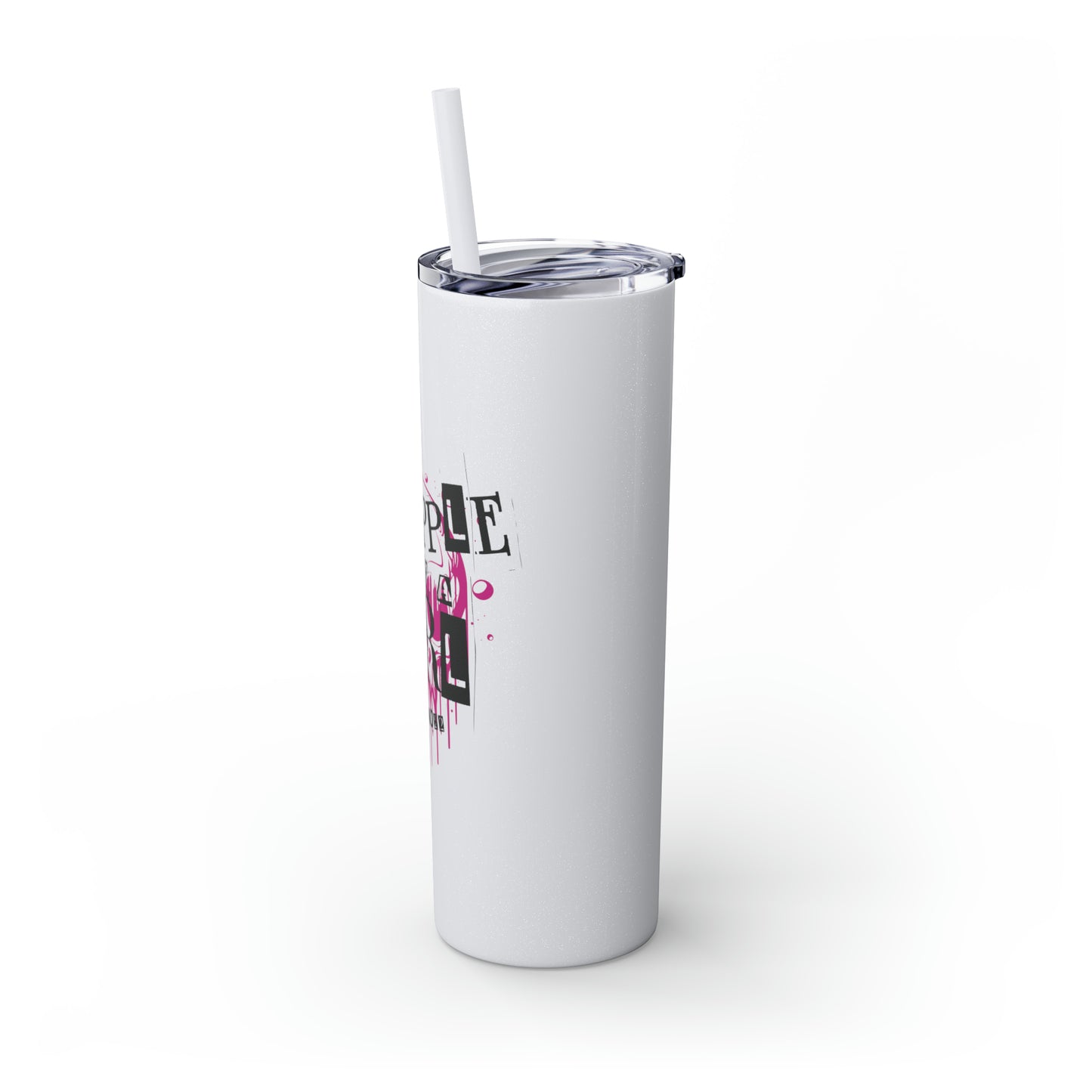 Grapple Like a Girl BJJ Skinny Matte Tumbler, 20oz