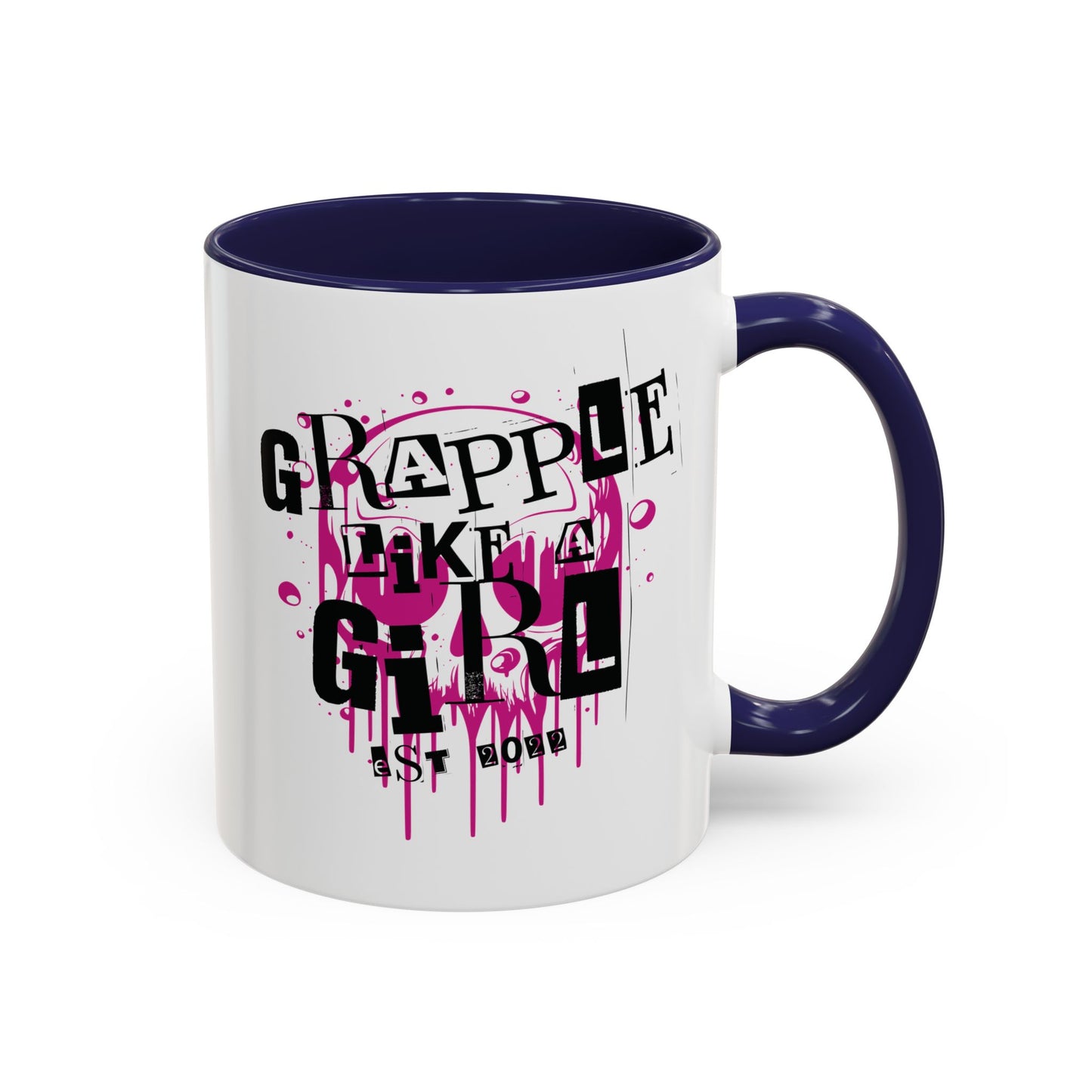 Grapple Like a Girl Accent Coffee Mug