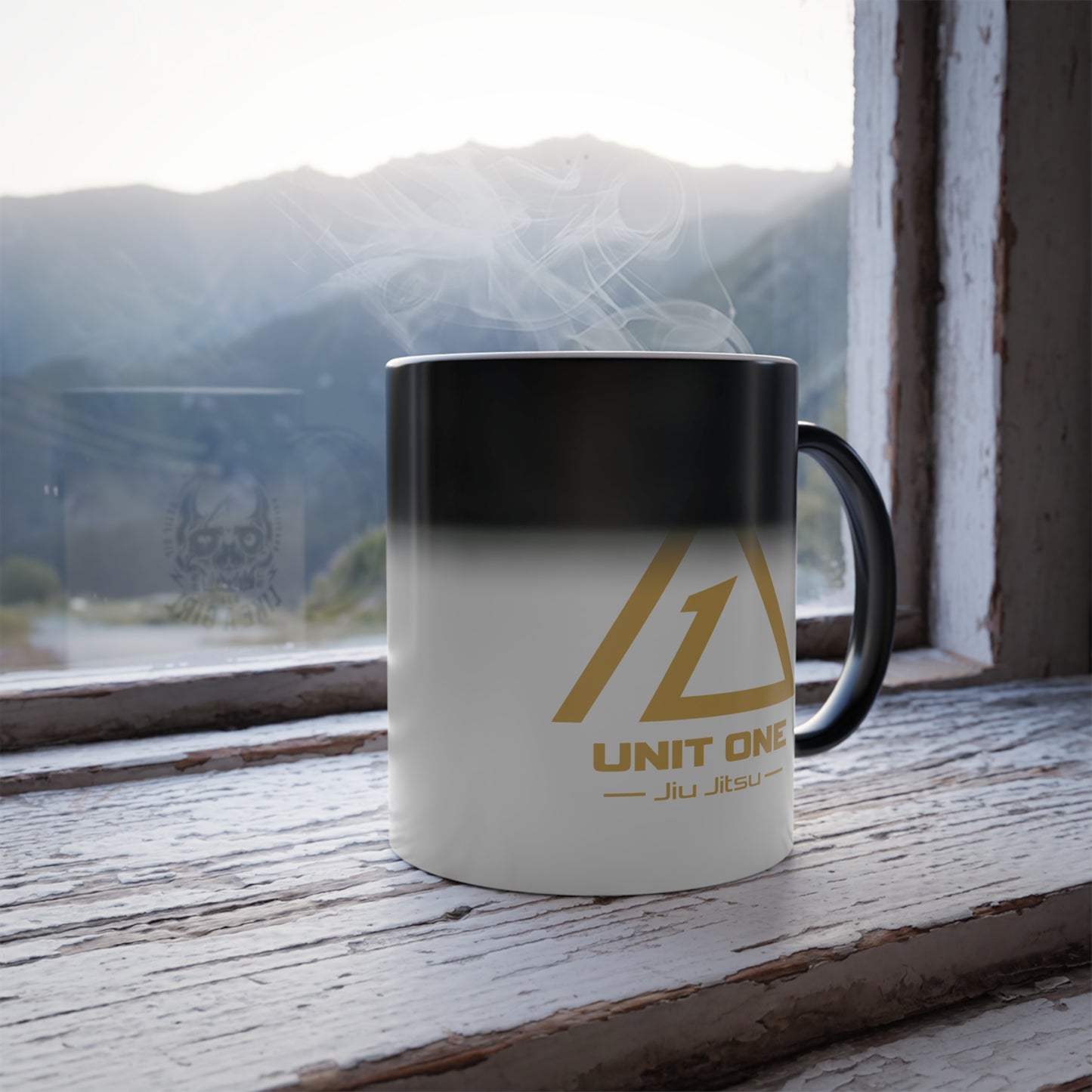 Grapple like a Girl Color-Changing 11oz Coffee Mug - Gold Logo, Unit One