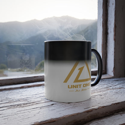 Grapple like a Girl Color-Changing 11oz Coffee Mug - Gold Logo, Unit One