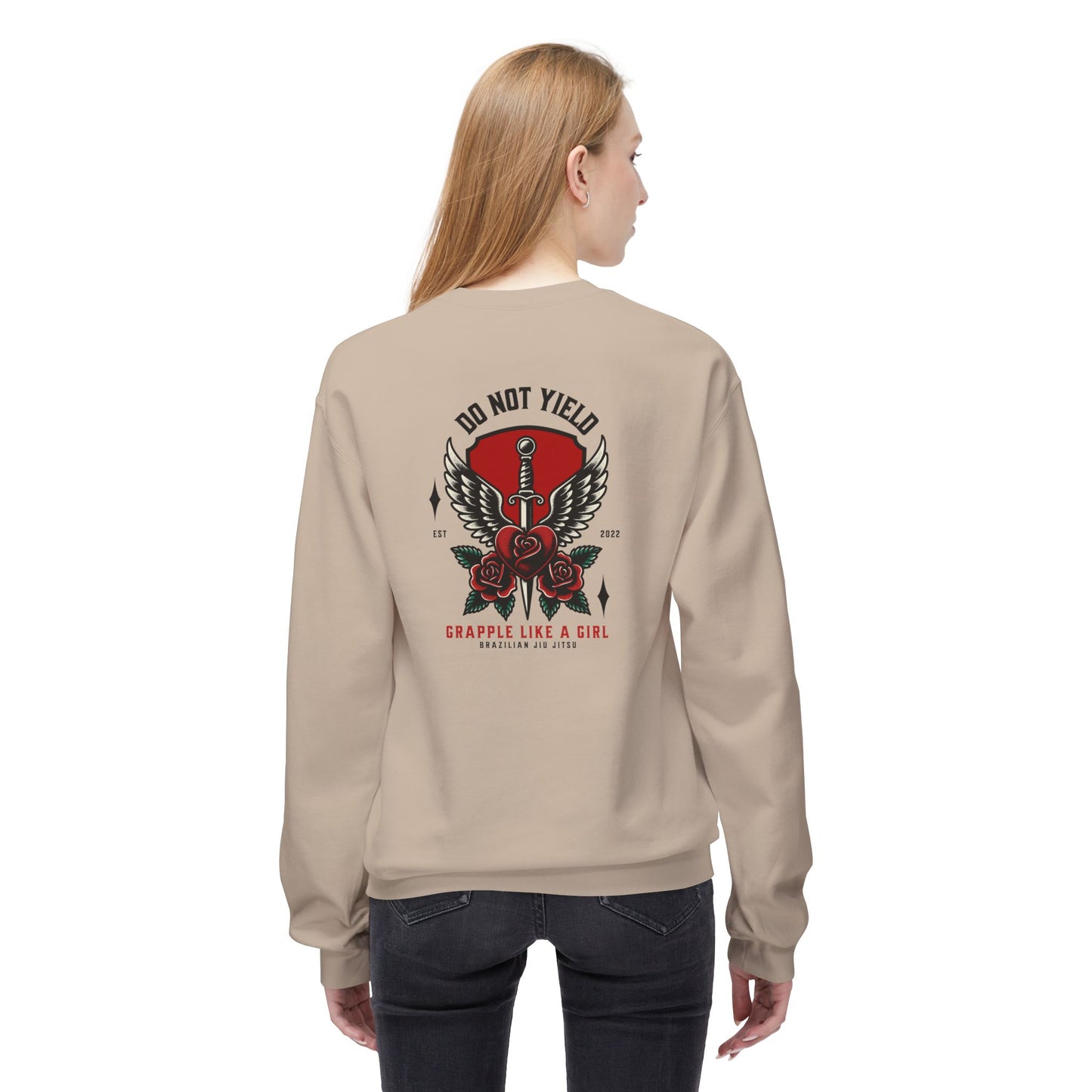 Grapple like a Girl Crewneck Sweatshirt - Do Not Yield