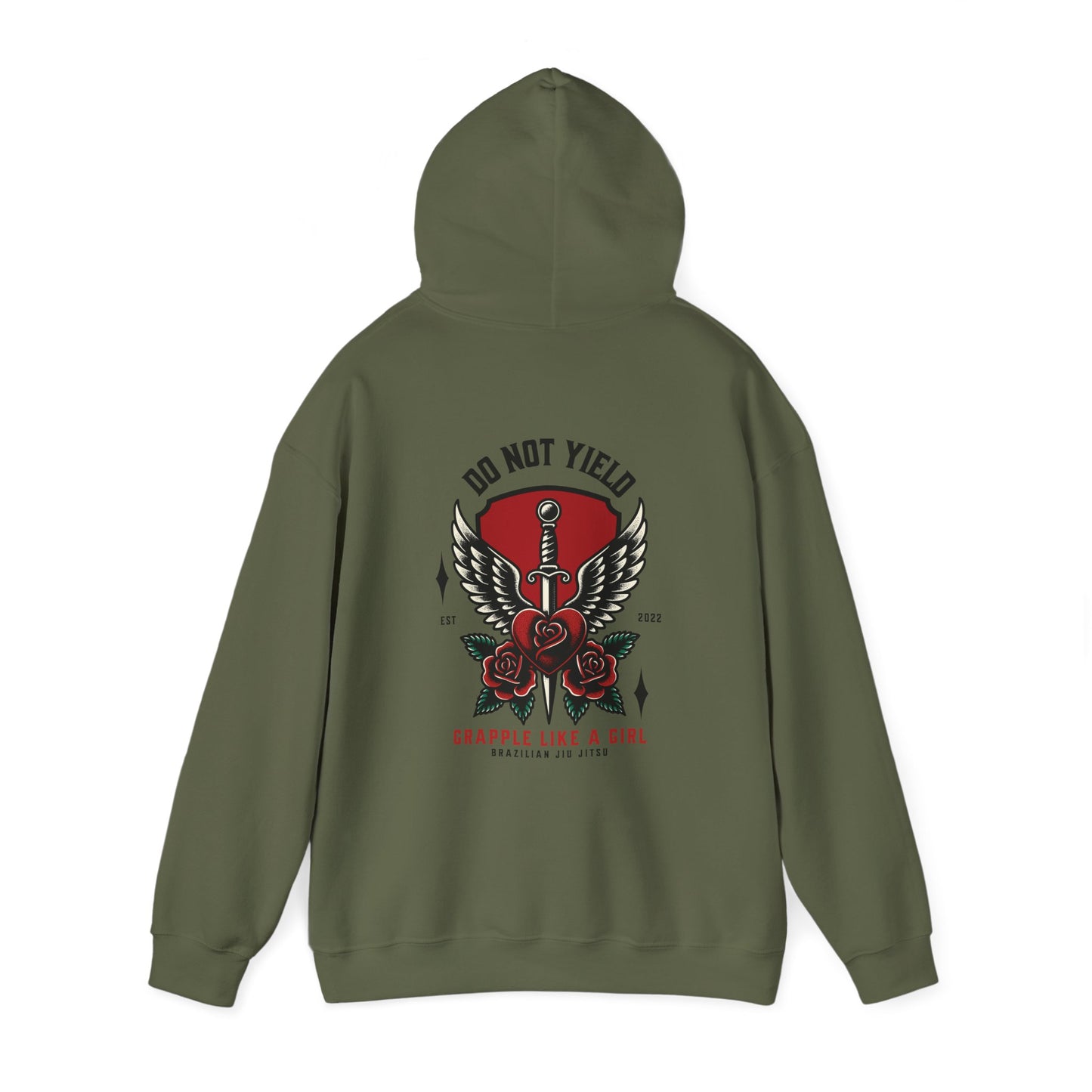 Grapple like a Girl Jiu Jitsu Hoodie - Do Not Yield