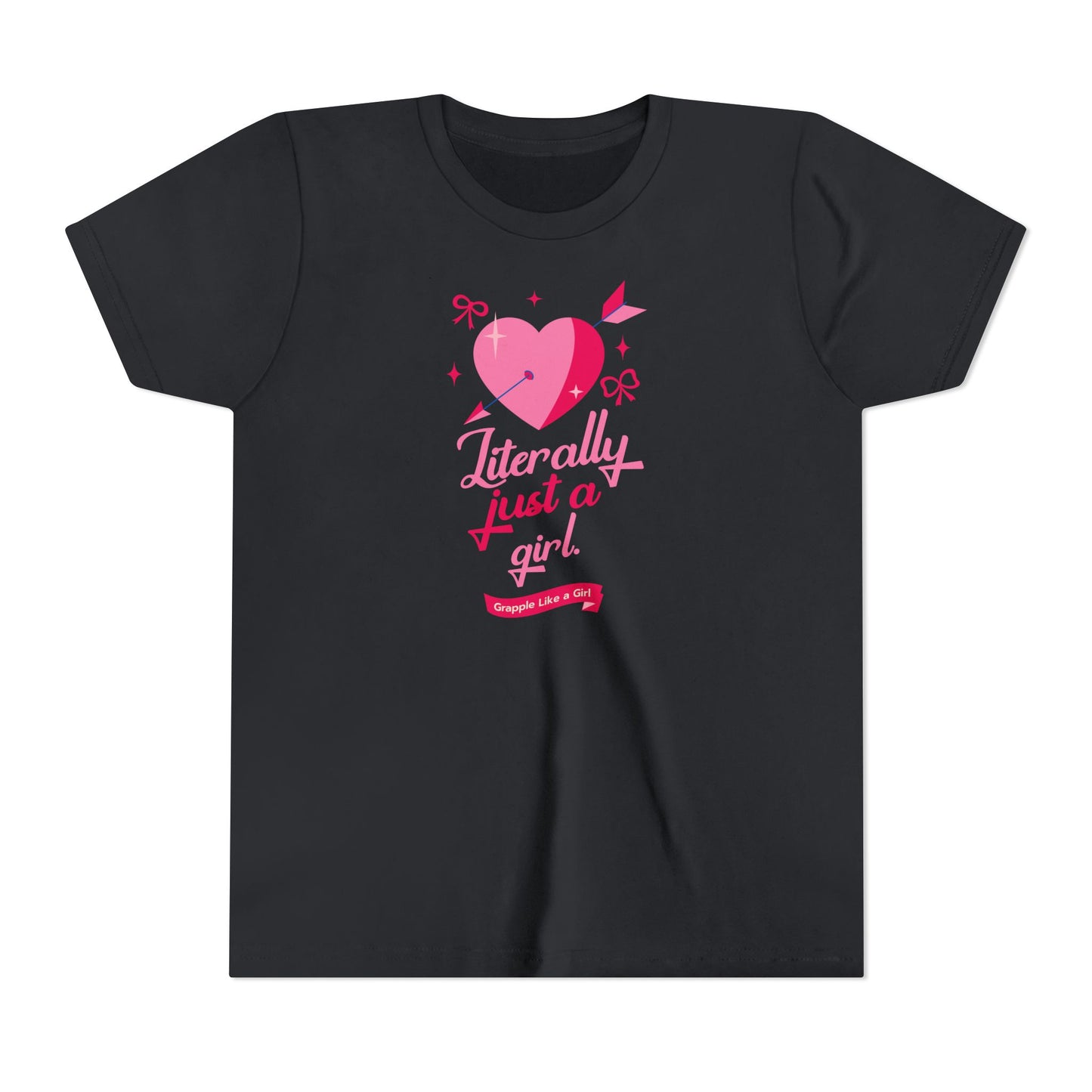 Grapple like a Girl Youth Short Sleeve Tee - Literally Just a Girl