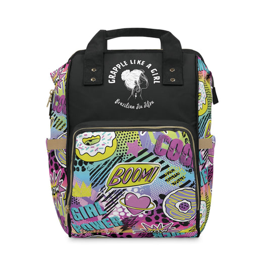 Women's Grapple like a Girl Jiu Jitsu Gear Backpack - Girl Power Design