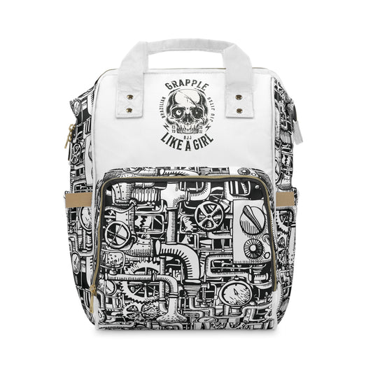 Grapple like a Girl Jiu Jitsu Gear Backpack - Steampunk