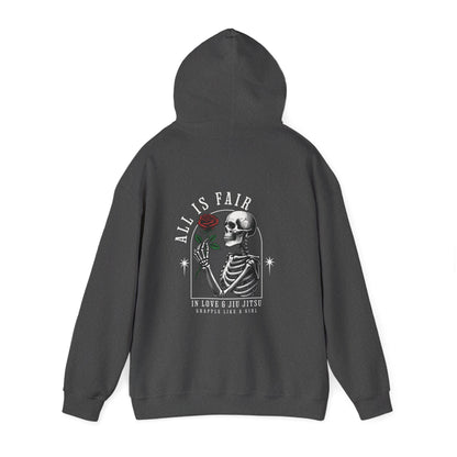 Women's Grapple like a Girl BJJ Hoodie - All is Fair in Love & Jiu Jitsu